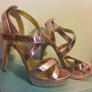 Light pink strappy heels!